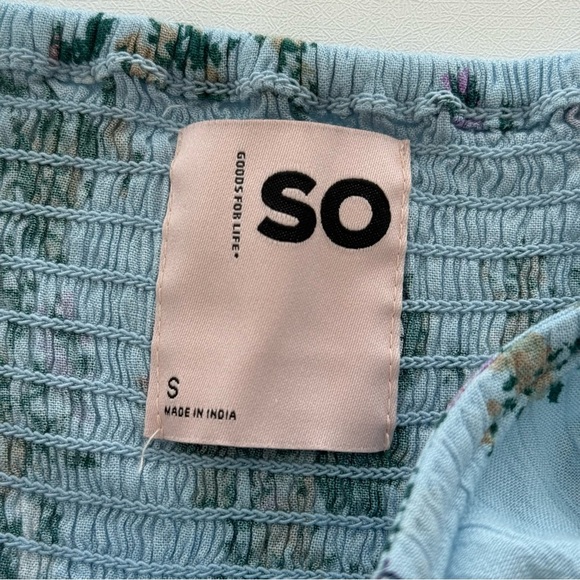 SO Women’s Blue Maxi Sundress with Puff Sleeves Size S - Picture 8 of 9